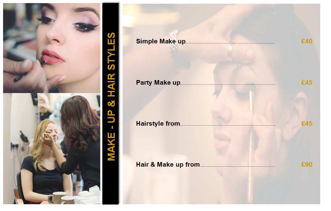 Hair ups & Make up